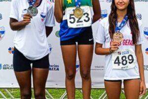 Maria Eduarda brilha no atletismo e conquista dois títulos nacionais para Três Lagoas